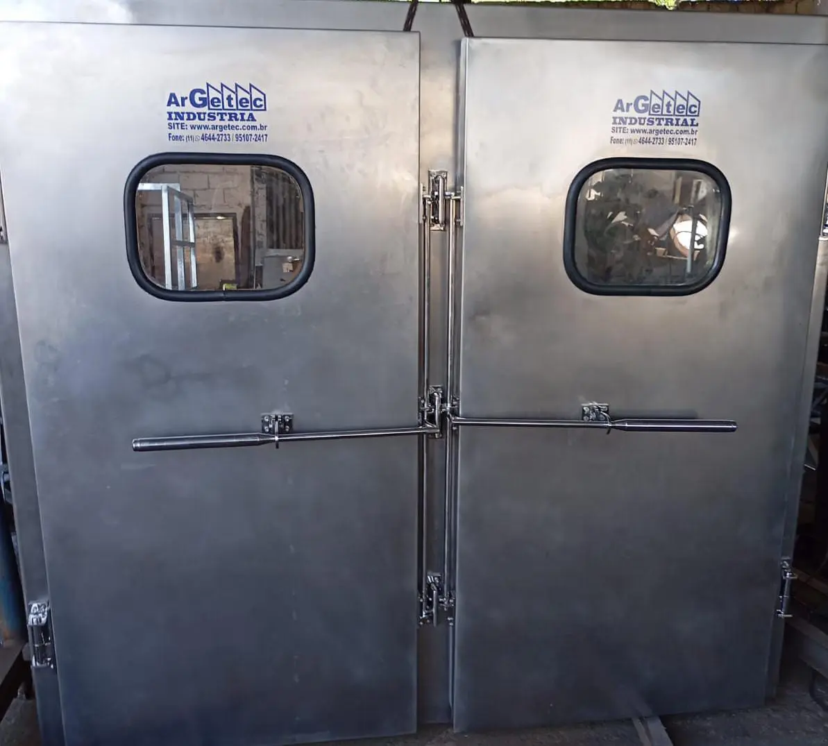 Porta de Estufa Feita de Aço Inox